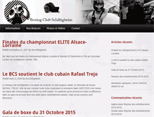 Tablet Screenshot of boxingclub-schiltigheim.fr